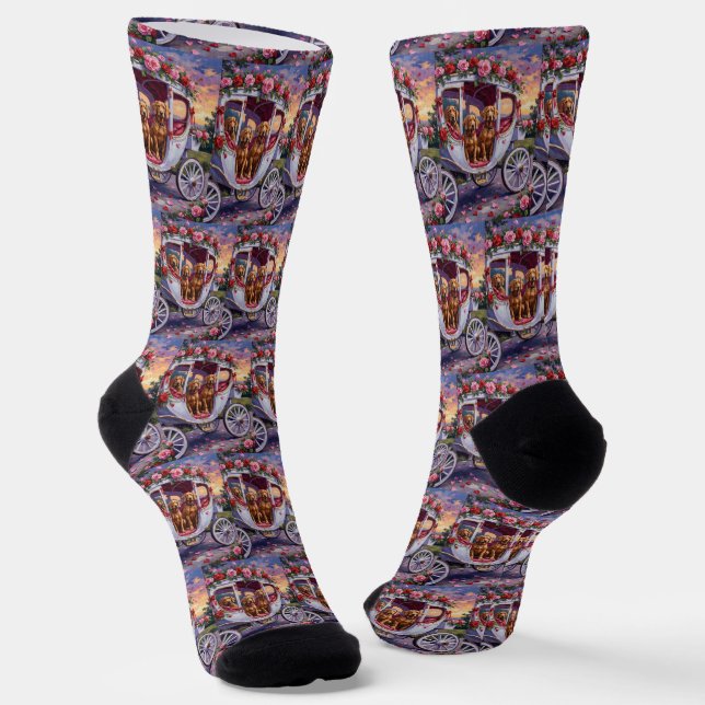 Chaussette Saint-Valentin pour Chien Vizsla (Angulaire)