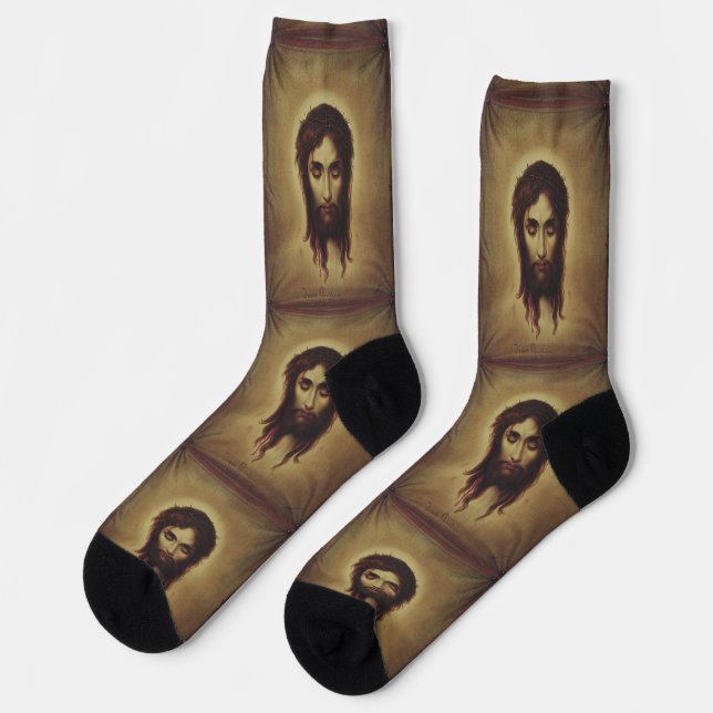 Chaussette Sainte Face de Jésus Christ (Gauche)