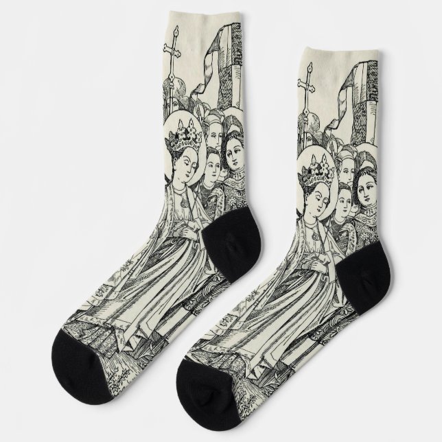 Chaussette Sainte Ursule vierge et martyre (Gauche)