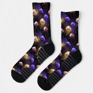 Chaussette Sans couture avec méduses lumineuses