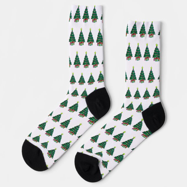 Chaussette Sapin de Noël cosy (Gauche)