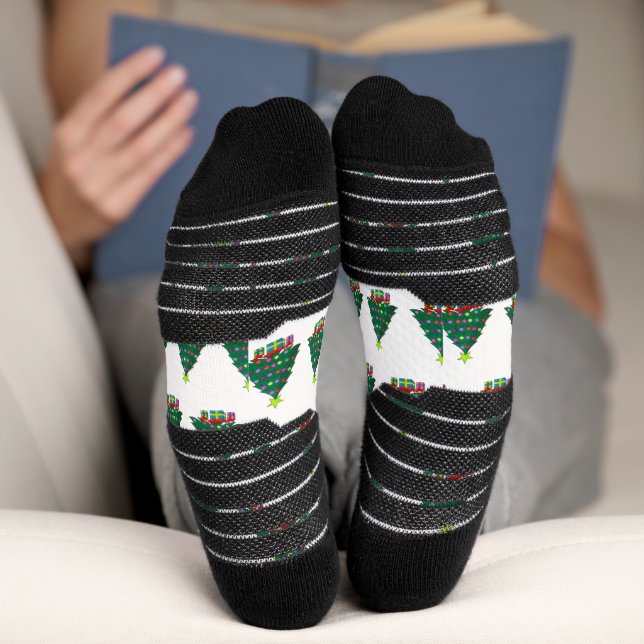 Chaussette Sapin de Noël Cozy (Fond)