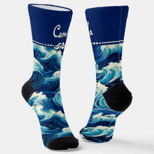 Chaussette Sapphire Océan bleu