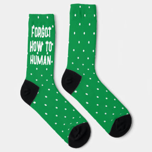 Chaussette Sarcastique Oublié Comment Humains Funny Chaussett