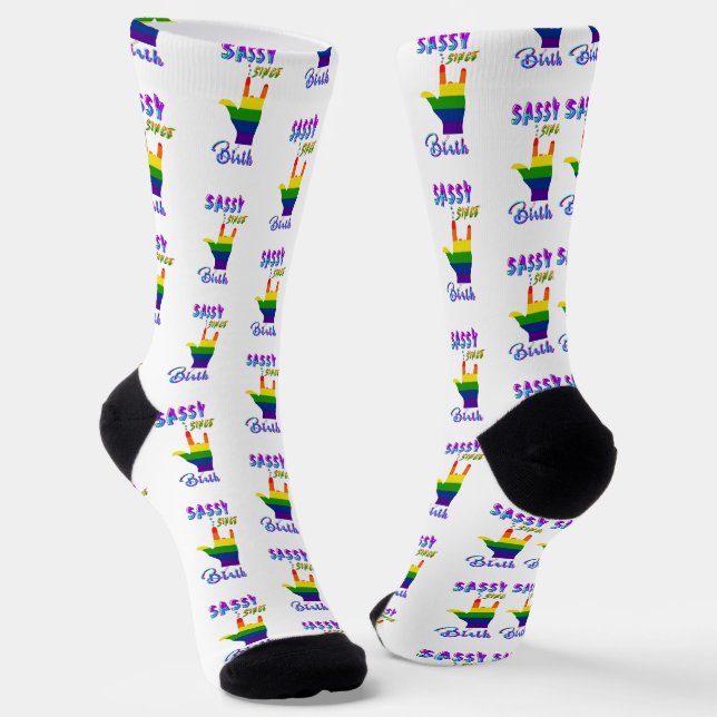 Chaussette Sassy depuis la naissance (Angulaire)
