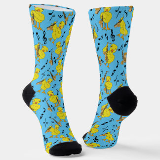 Chaussette Sax Chick Saxophones Music Notes Chaussettes