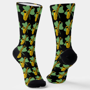 Chaussette Saxophone shamrock