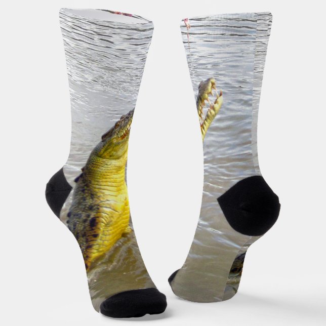 Chaussette Scary Snappers : Le Saut du Crocodile, (Angulaire)