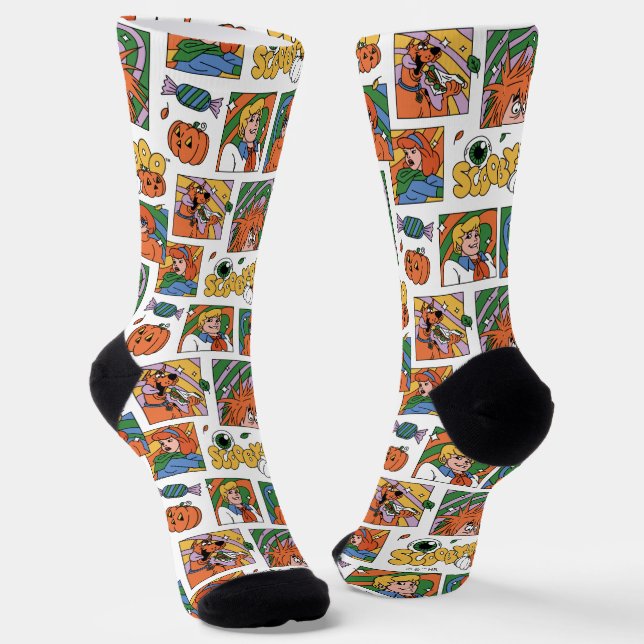 Chaussette Scooby-Doo Halloween Photos Pattern (Angulaire)