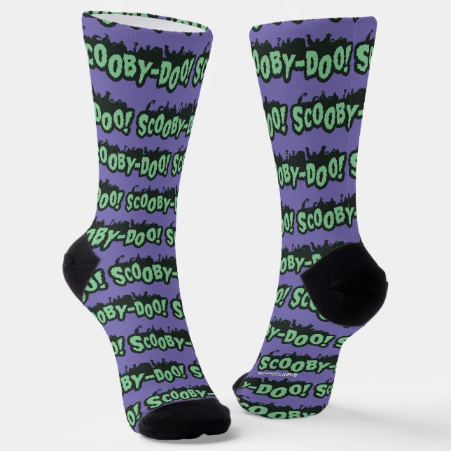 Chaussette Scooby-Doo ! Logo Monster Silhouette (Angulaire)