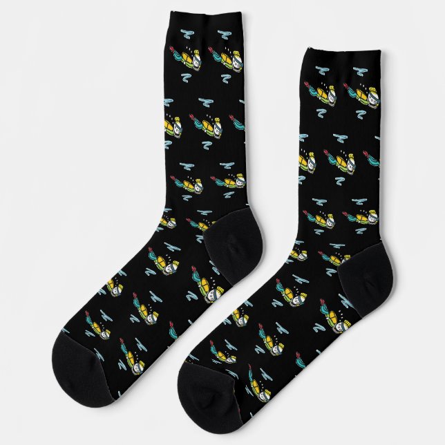 Chaussette Scuba Diving Stickman (Gauche)