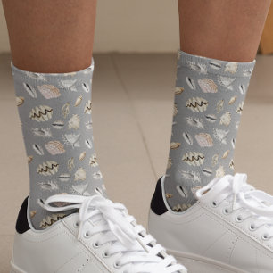 Chaussette Sea Shells Crustaceancore Ocean Beach