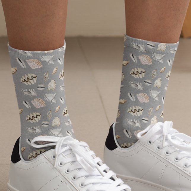 Chaussette Sea Shells Crustaceancore Ocean Beach (Créateur téléchargé)