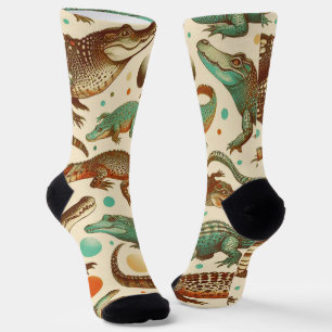 Chaussette Seamlees d'alligator vintages