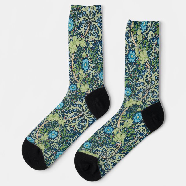 Chaussette Seaweed, William Morris (Gauche)