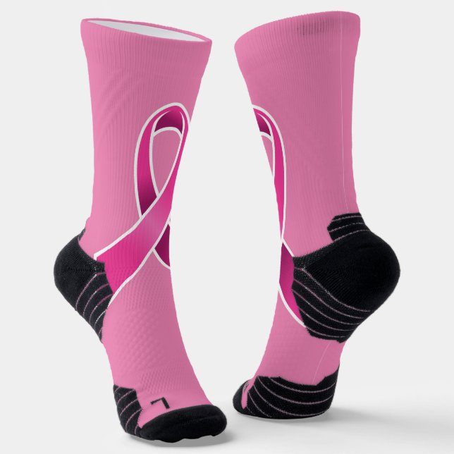 Chaussette Sensibilisation au cancer du sein (Angulaire)