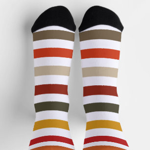 Chaussette Sentiers Echo Striped Durable Socks - Teinte Terre