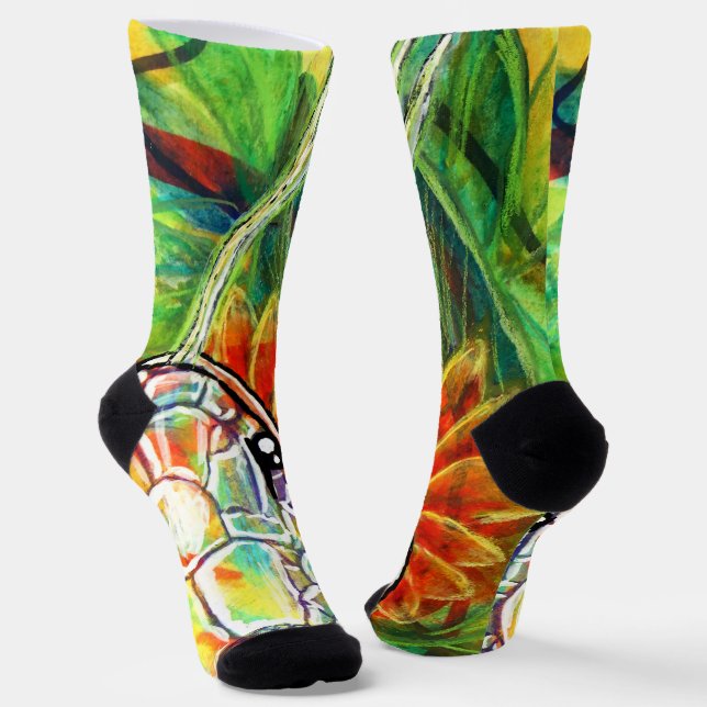 Chaussette Serpent Arc-en-ciel  (Angulaire)