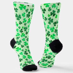 Chaussette Shamrock Clover Green Bonne St Patrick's Day Irlan
