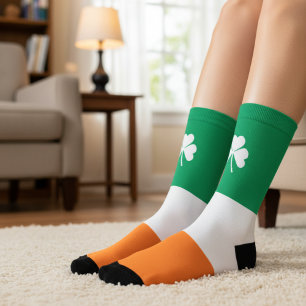 Chaussette Shamrock irlandais Jour de la Saint Patrick
