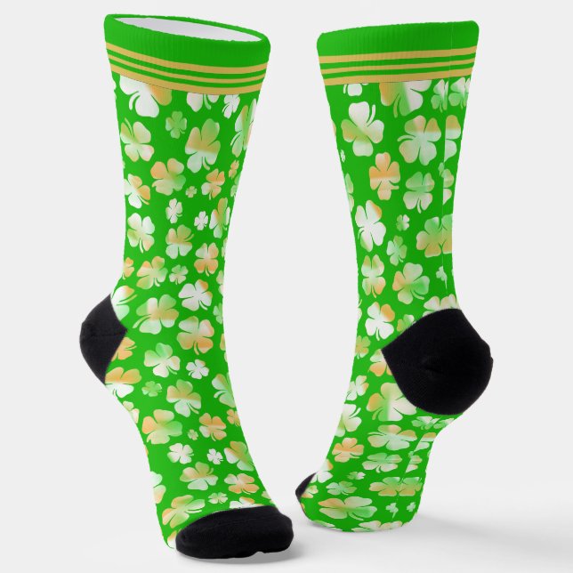 Chaussette Shamrock St. Patrick's Day Motif variable (Angulaire)