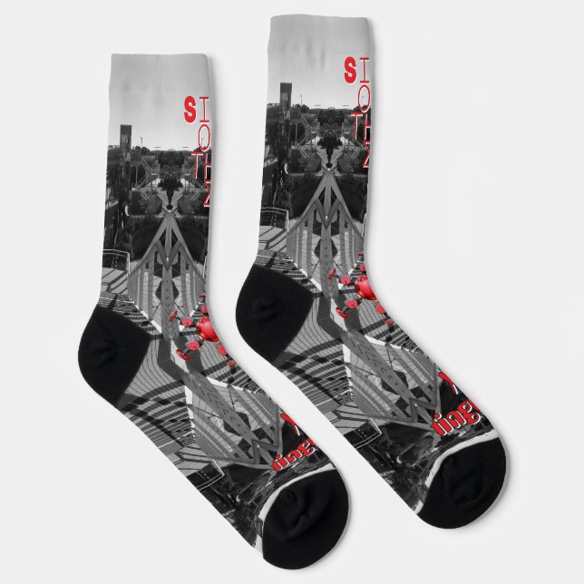 Chaussette Signe rouge du temps (Droite)