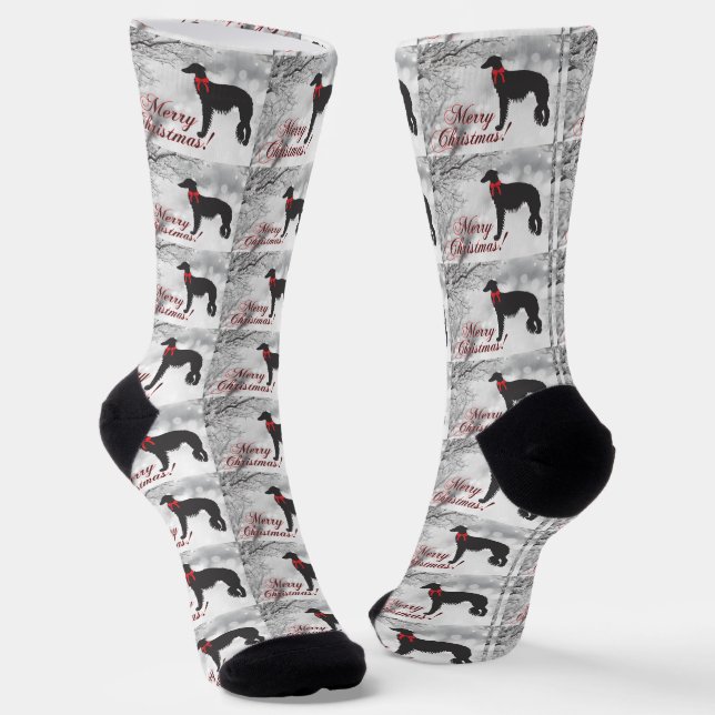 Chaussette Silken Windhound Joyeux Noël (Angulaire)