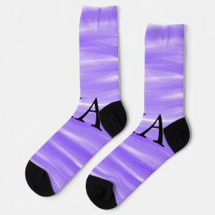 Chaussette Simple monogramme ajouter votre nom lettre man min