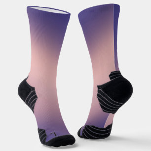 Chaussette Simple rose violet clair de lune Ombre