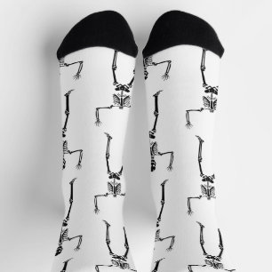 Chaussette Skeletons D'Halloween, Baguette Ou Traite, Boo