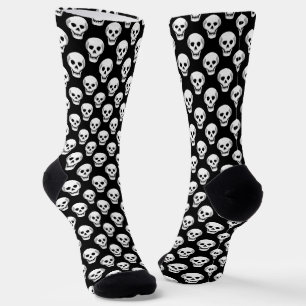 Chaussette Sketchy Halloween Motif crâne