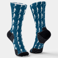 Skieurs minimalistes Motif d'hiver Marine Bleu
