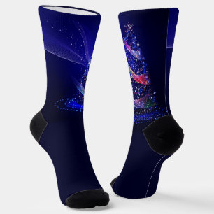 Chaussette SlipperyJoe arbre de Noël numérique translucide ro
