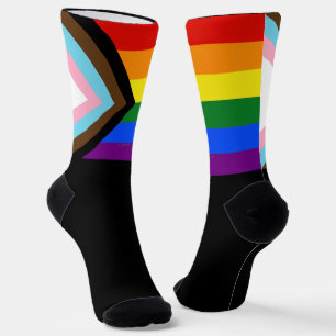 Chaussette SlipperyJoe's Progress Pride Drapeaux gay cadeaux 