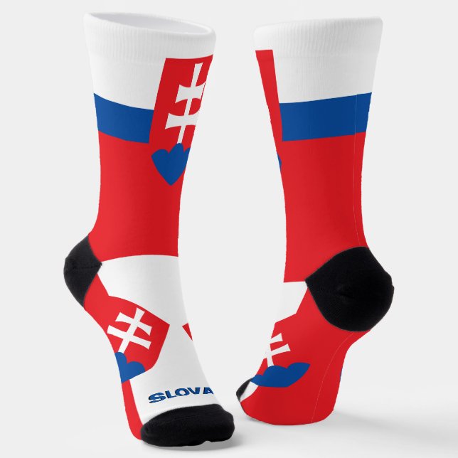 Chaussette Slovaquie Drapeau patriotique, Slovaquie durable (Angulaire)