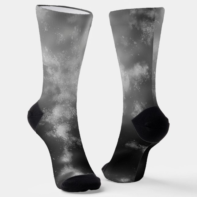Chaussette Sock d'équipage durable Sky Blue Sapphire de nuit (Angulaire)