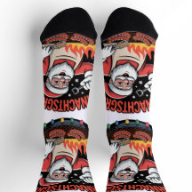 Socken mit Weihnachtsmotiv