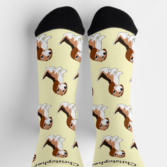 Chaussette Socks Beagle Dog Design (Haut)