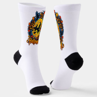 Chaussette Sorcières d'Halloween au clair de lune