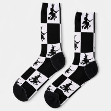 Sorcières noires à carreaux noirs et blancs