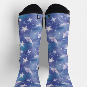 Chaussette Sous l'océan : Requins