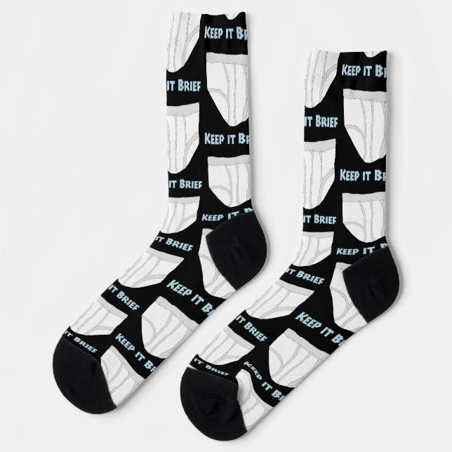 Chaussette Soyez bref (Gauche)