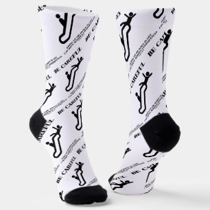 Chaussette Soyez Prudent À Aller Vers Le Haut De La Vie Consé