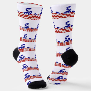Chaussette Sports de natation patriotiques des États-Unis