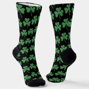 Chaussette St. Patrick's Day Green Vine Shamrock Irish Party