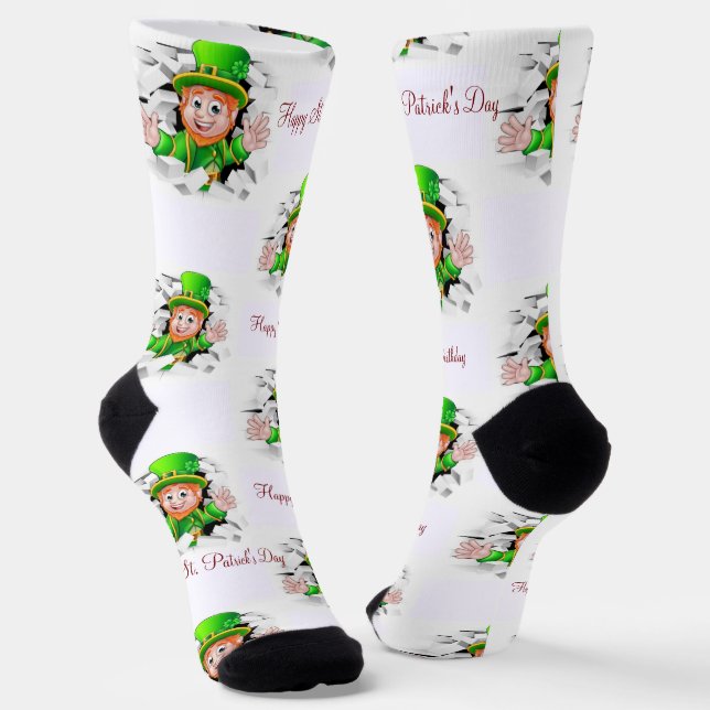Chaussette St. Patrick's Day Joyeuses Chaussettes d'anniversa (Angulaire)