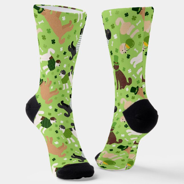 Chaussette St. Patrick's Day Labradoodle / Goldendoodle (Angulaire)