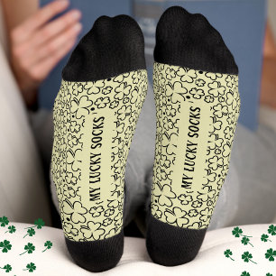 Chaussette St. Patricks Day Nom personnalisé Lucky