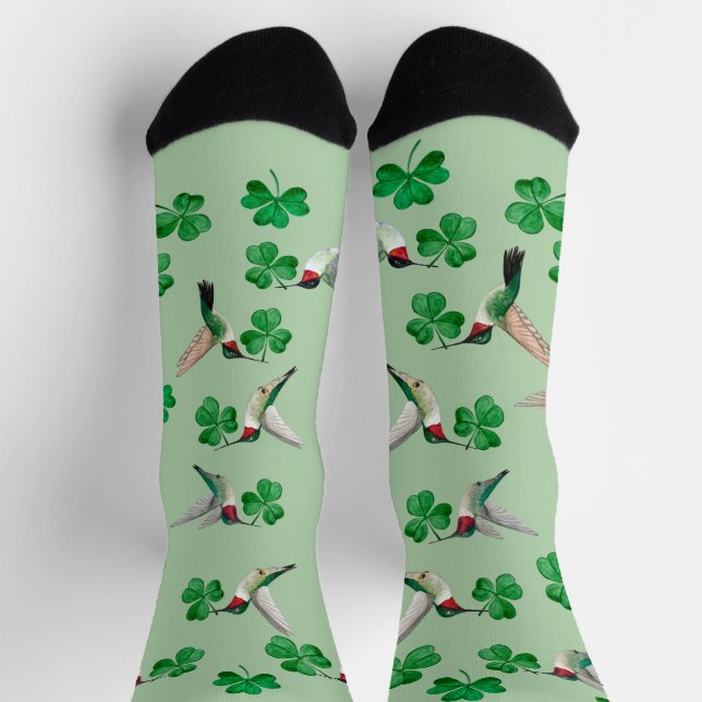Chaussette St. Patrick's Hummingbird Crew Socks (Haut)