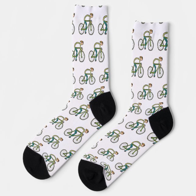Chaussette Stickman cycliste (Gauche)